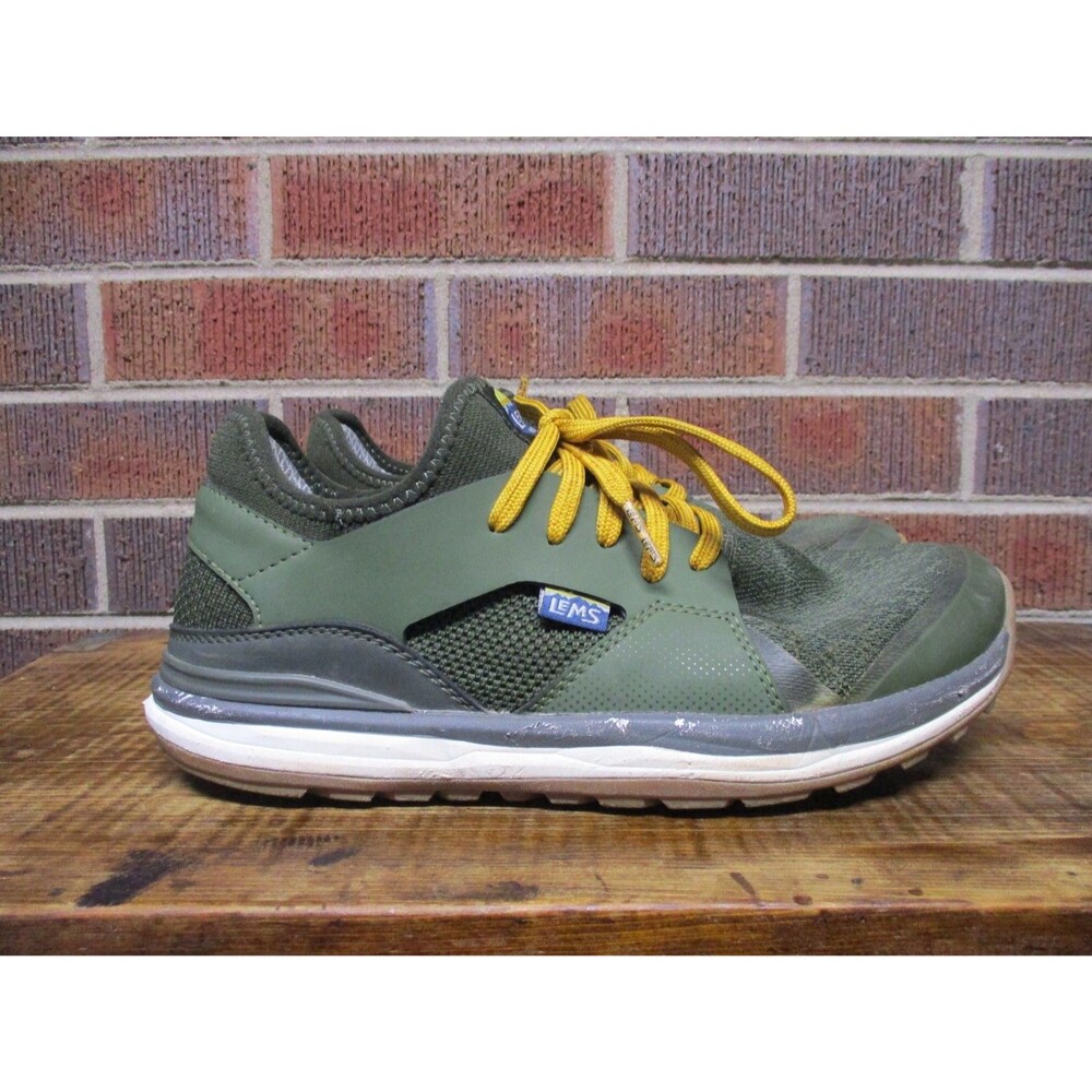 Lems Mens Mesa Forest Green Minimalist Hiking Trail Running Shoes Size 9.5 D